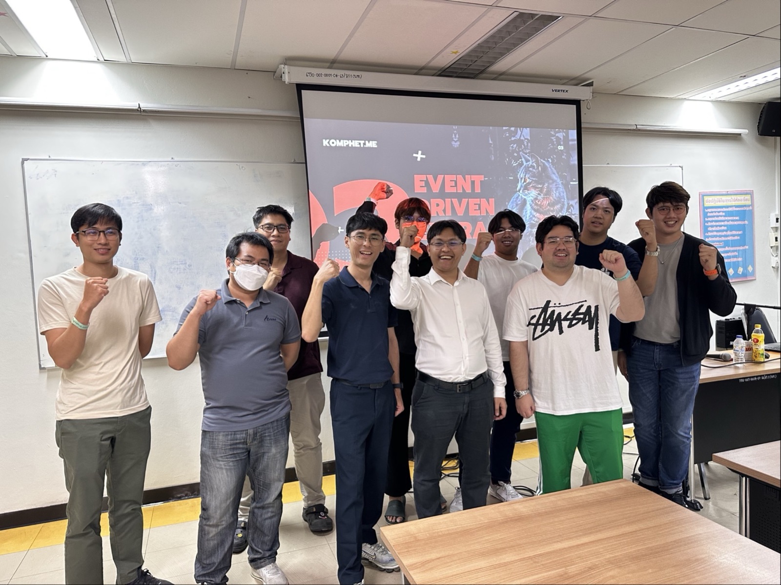 Intern cohort group after a workshop session